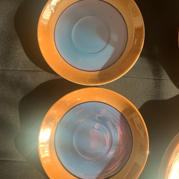 TT Takito Iridescent Hand Painted Lusterware Tea Set with Lunch/Dessert plates - Picture 11 of 15